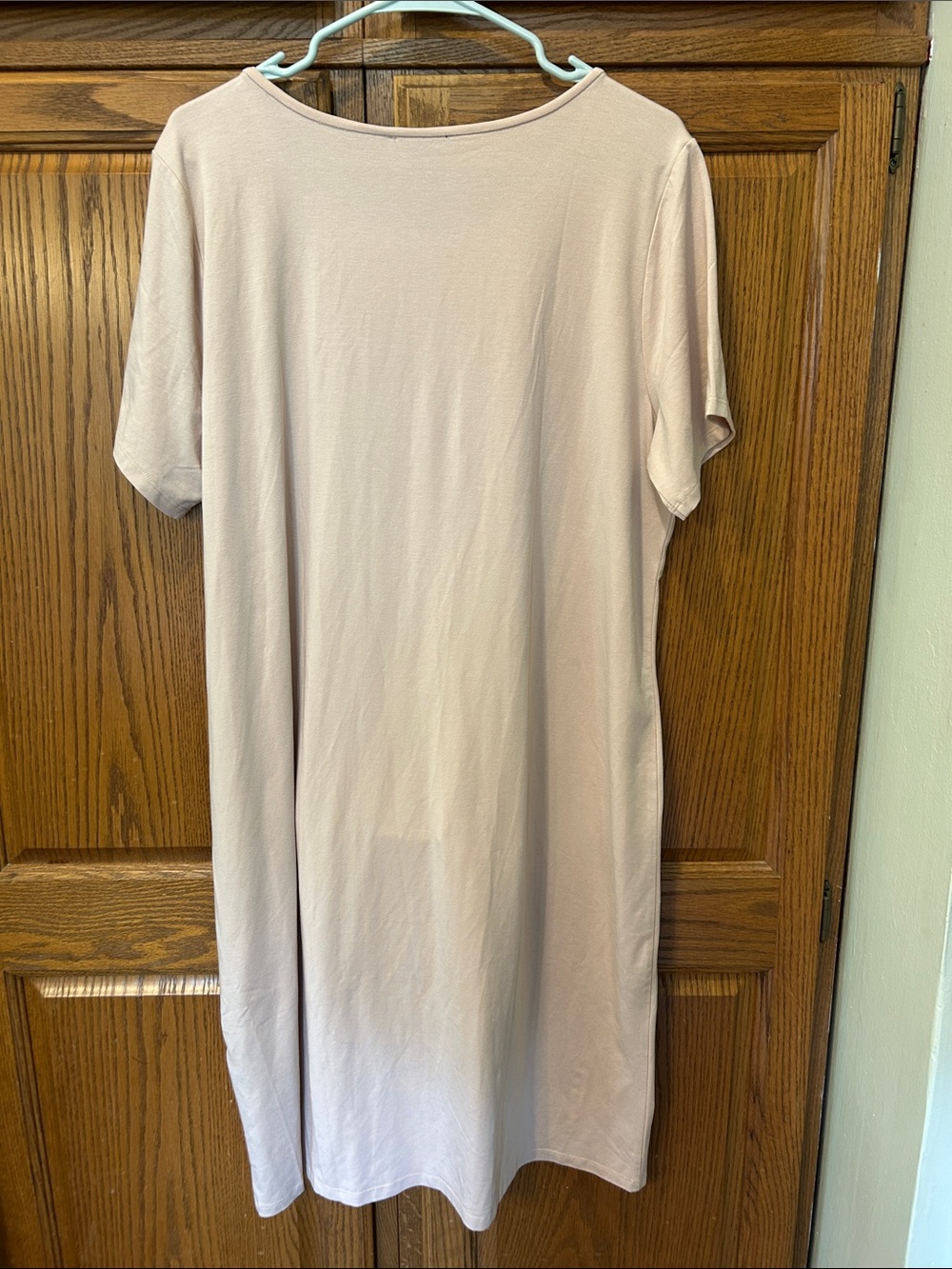 Eileen Fisher Stretch Jersey Knit Jewel Neck Dress - Picture 4 of 8